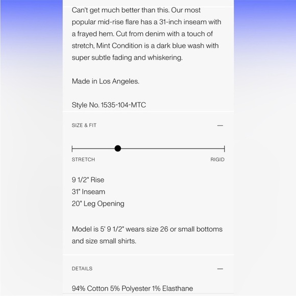 MOTHER The Weekender Fray Size 34 NWT - Picture 4 of 13